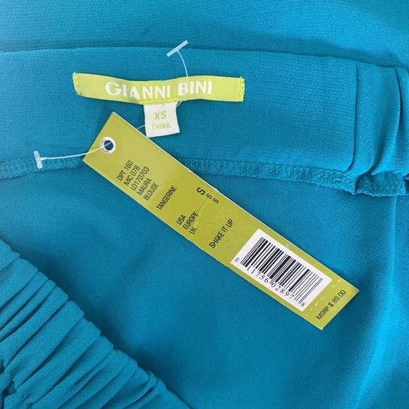 Gianni Bini XS Crop Top NWT Off Shoulder Maura Shake It Up Party 0 - Picture 4 of 5